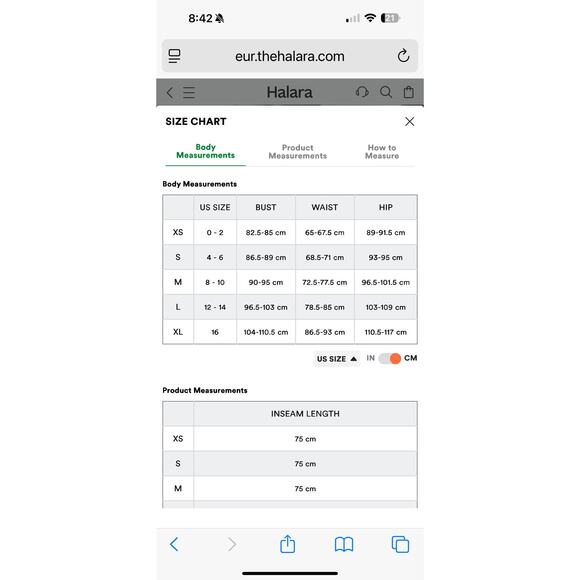 Halara Blue  High Waisted Corduroy Wide Leg Casual Pants Women's Medium NEW - Picture 9 of 9